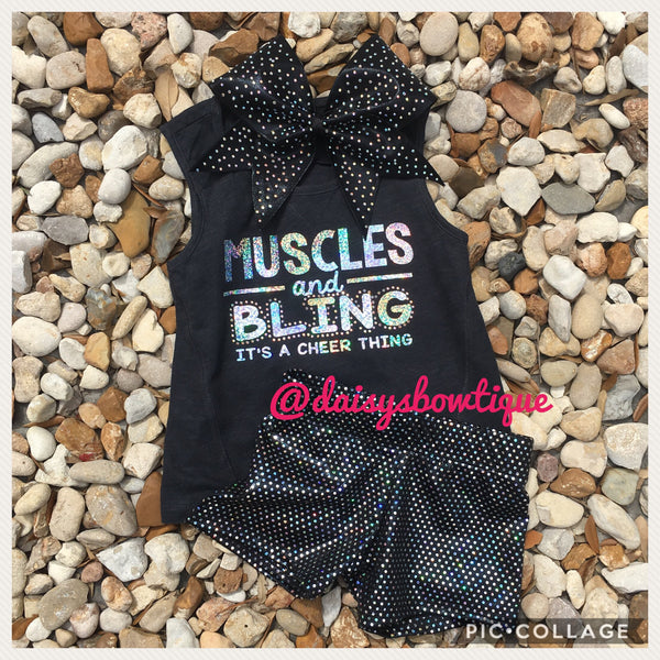 Muscles and bling tank set – DAISYS BOWTIQUE